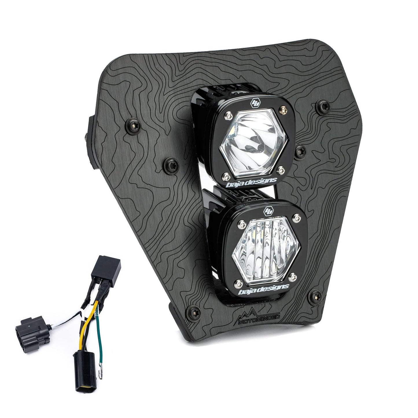 KTM Dual S1 Gemini (D/C) LED Headlight Kit w/ Hi-Low Harness 2024-2025 KTM EXC-F Baja Designs