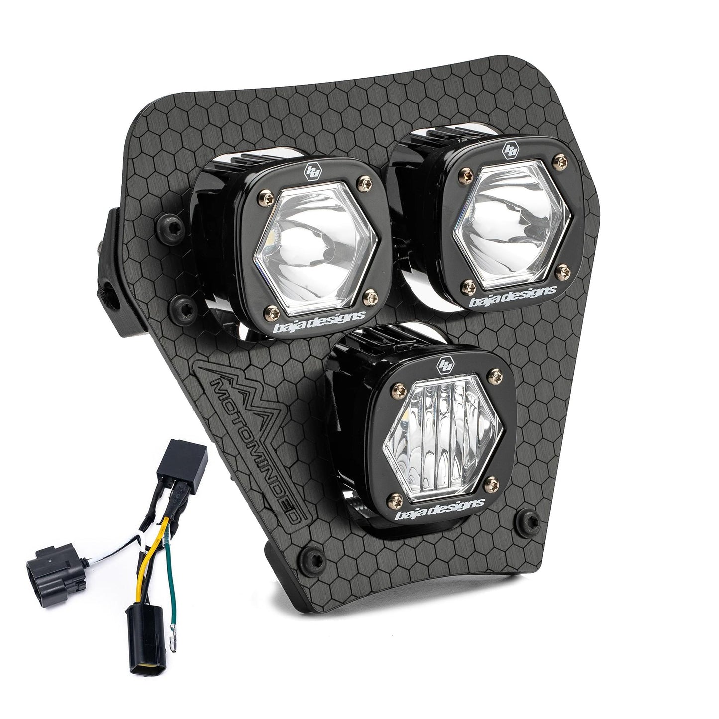 KTM Triple S1 Hydra (D/C) LED Headlight Kit w/ Hi-Low Harness 2024-2025 KTM EXC-F Baja Designs