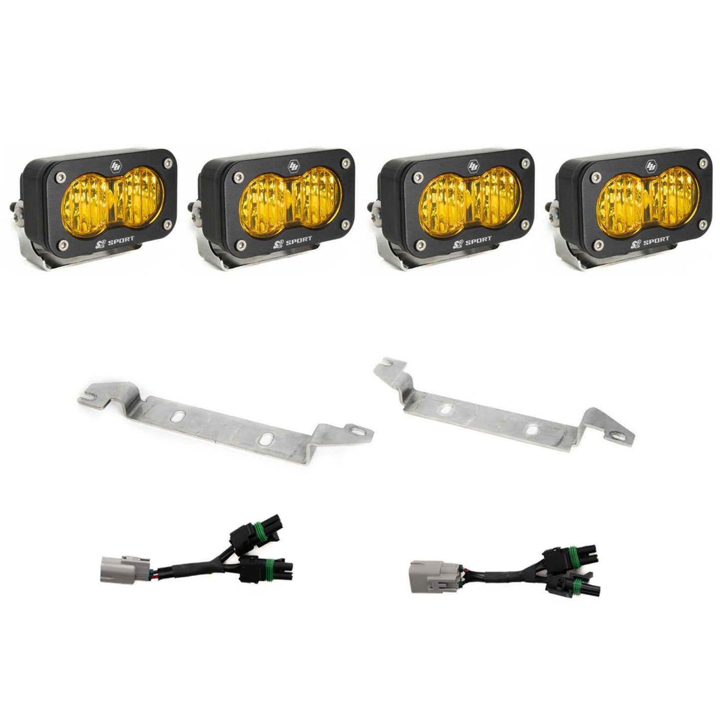 S2 Sport OEM Fog Light Replacement Kit 2025-On Toyota 4Runner TRD Pro/Trailhunter Baja Amber Baja Designs