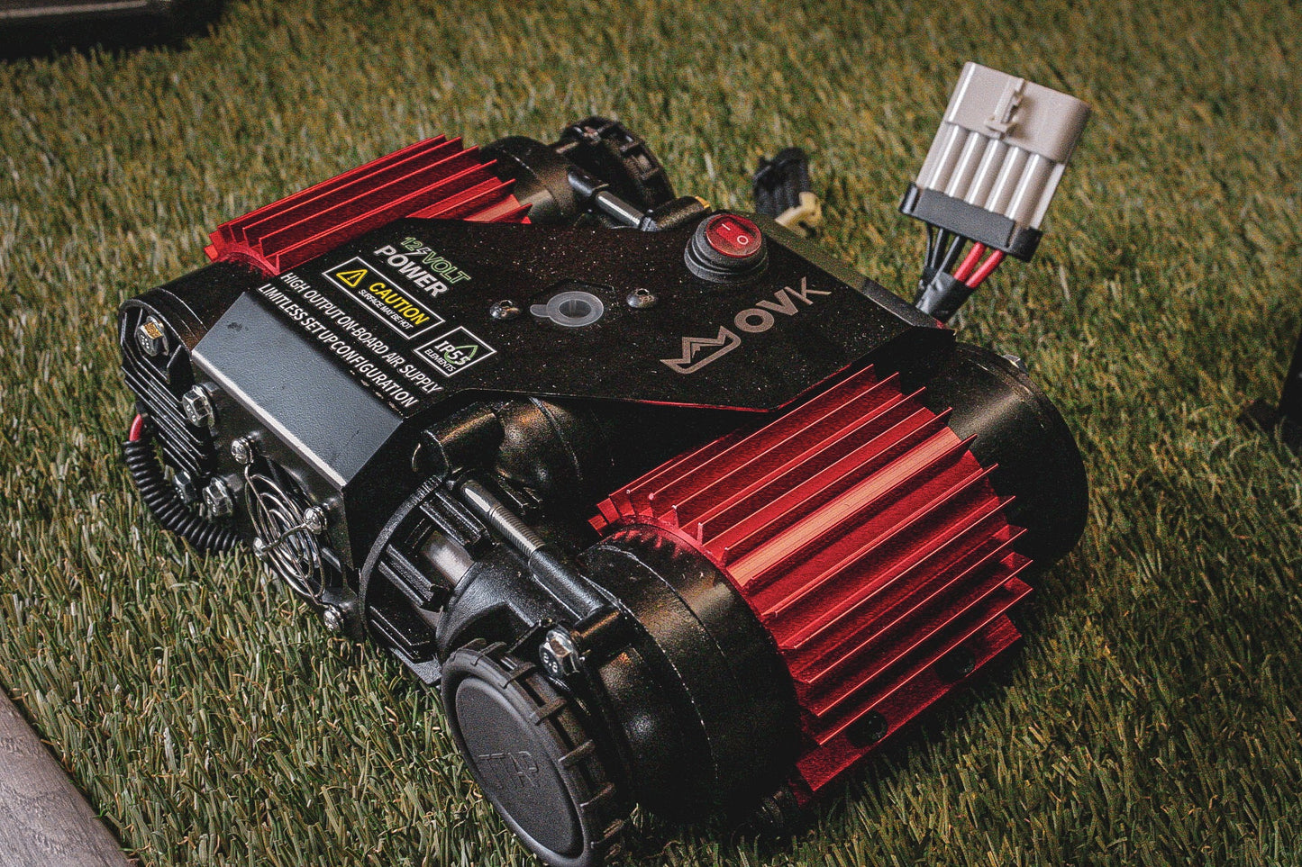 OVK Twin High Output Air Compressor - 12 Volt